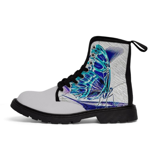 Butterflies Canvas Boots - Image 3