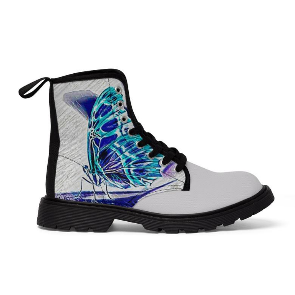 Butterflies Canvas Boots - Image 2