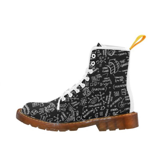 Black Board Canvas Boots - Image 2